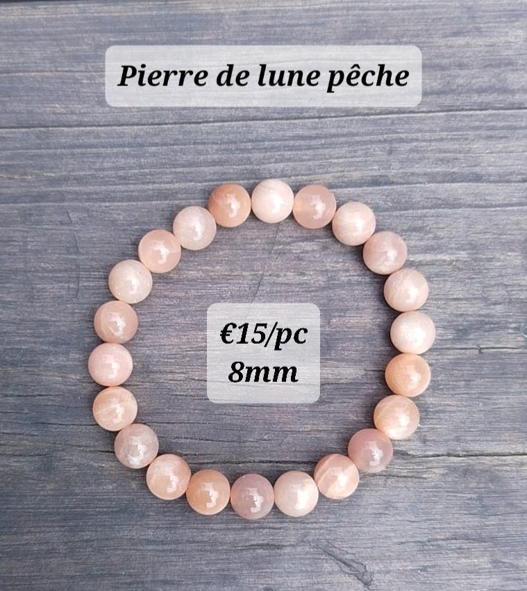 bracelet Pierre de lune pêche