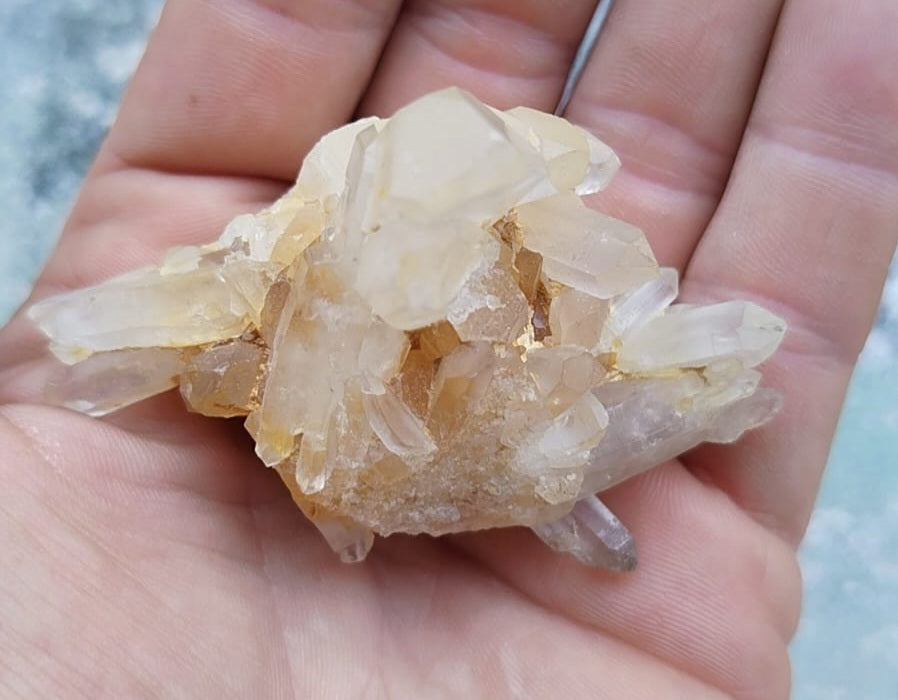 Amas de cristaux de quartz clair