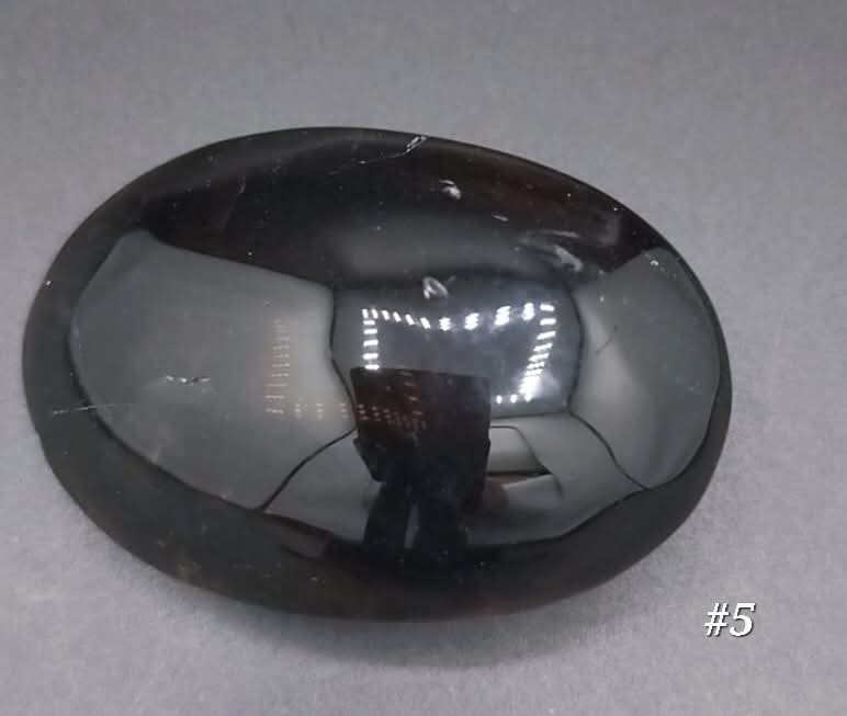 Pierre de paume en Quartz Fumé