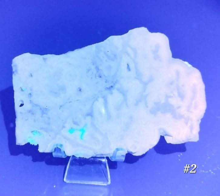 Plaque d'agate mexicaine (ou crazy lace agate) polie.