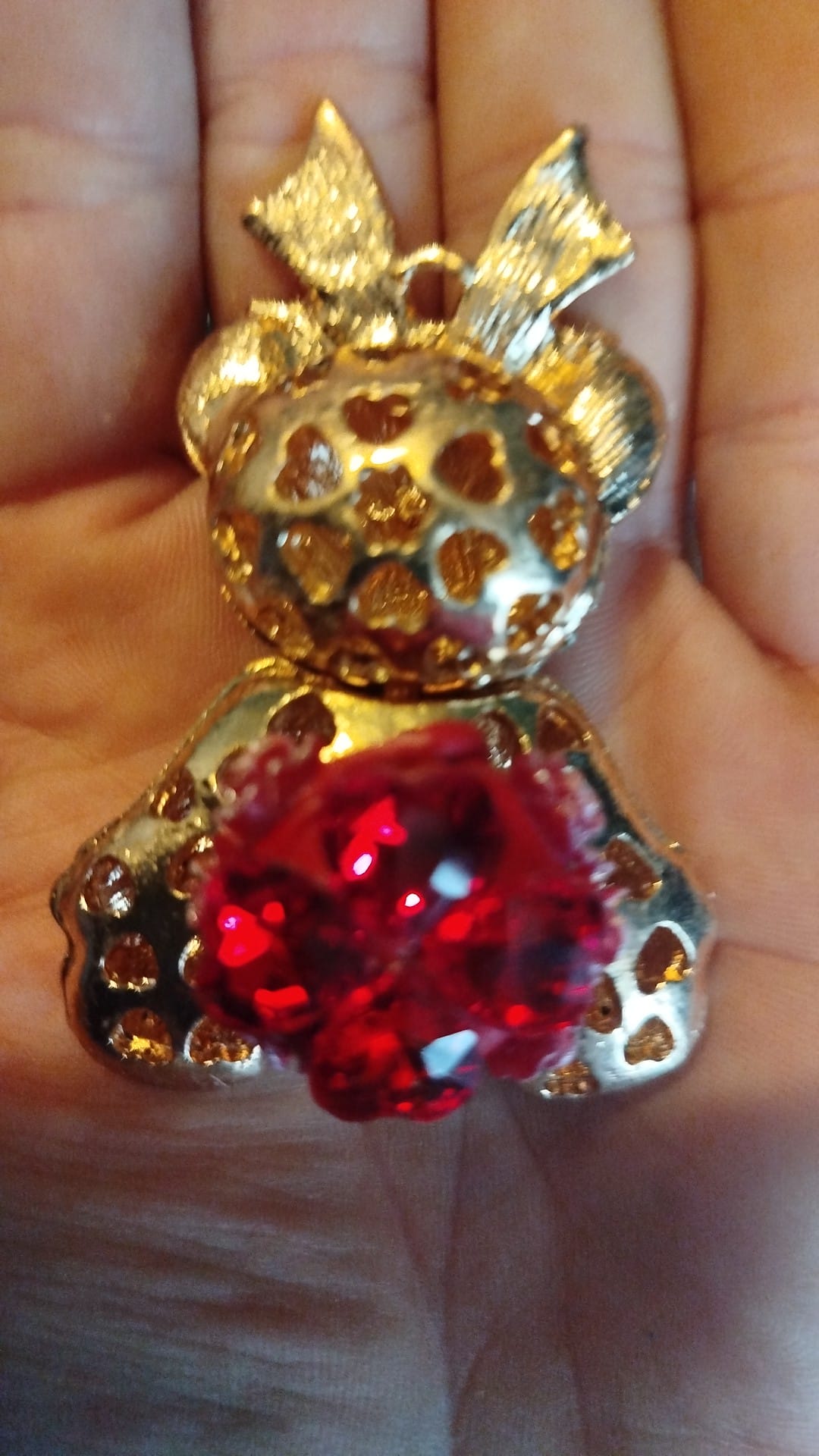 Porte-clefs: Oursons en strass