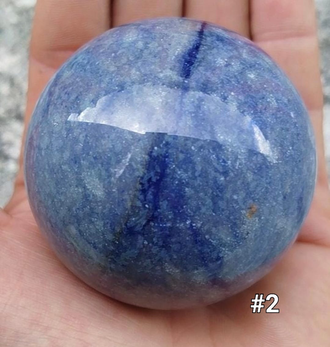 Sphère en Aventurine Bleue