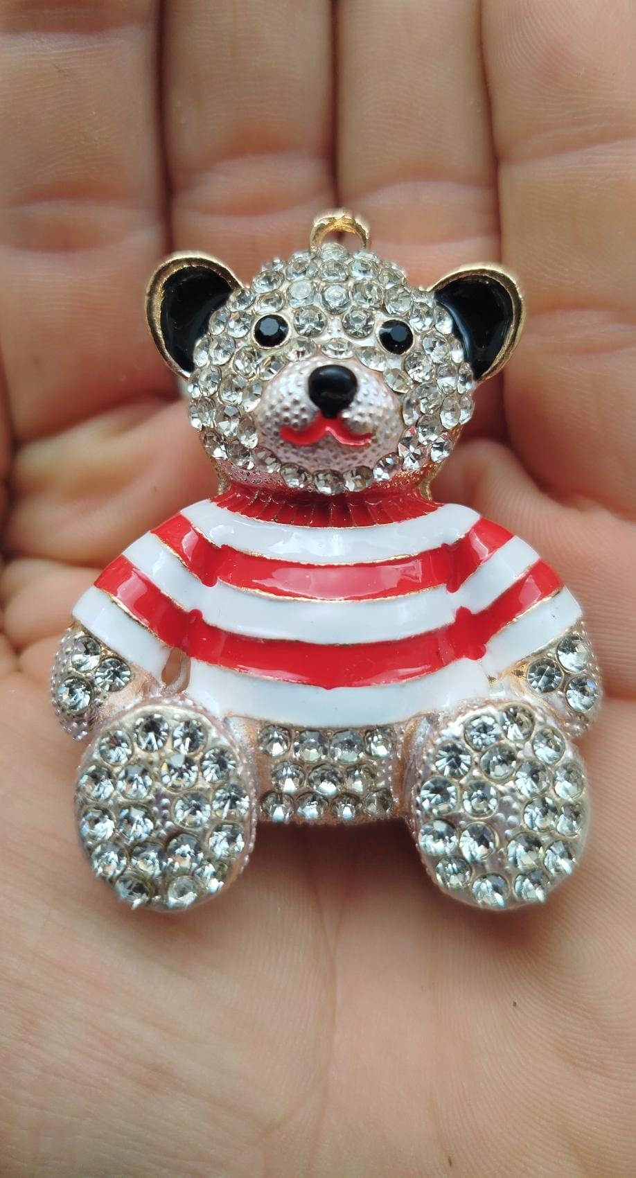 Porte-clefs: Oursons en strass