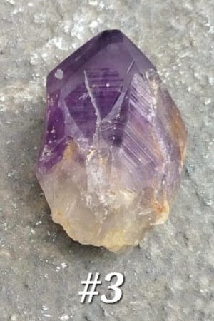 Pointe naturelle d'Améthyste