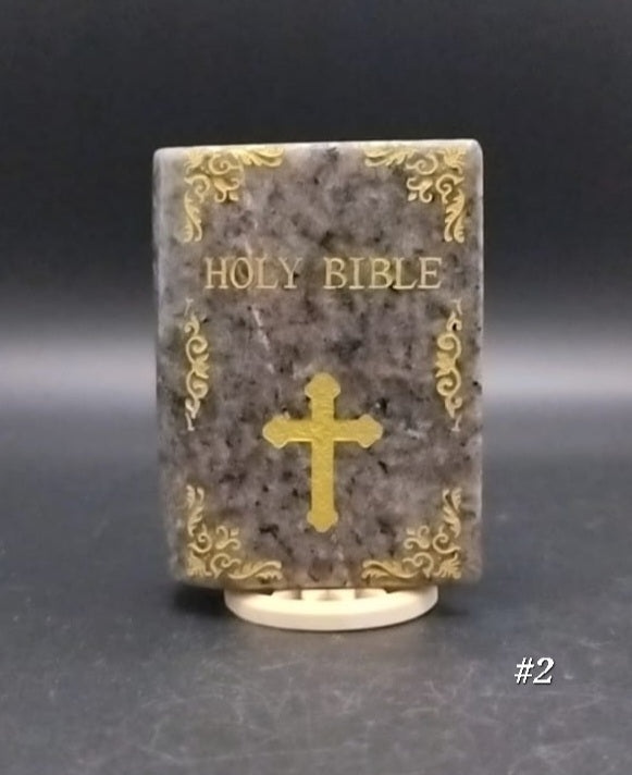 Bible in various stones.