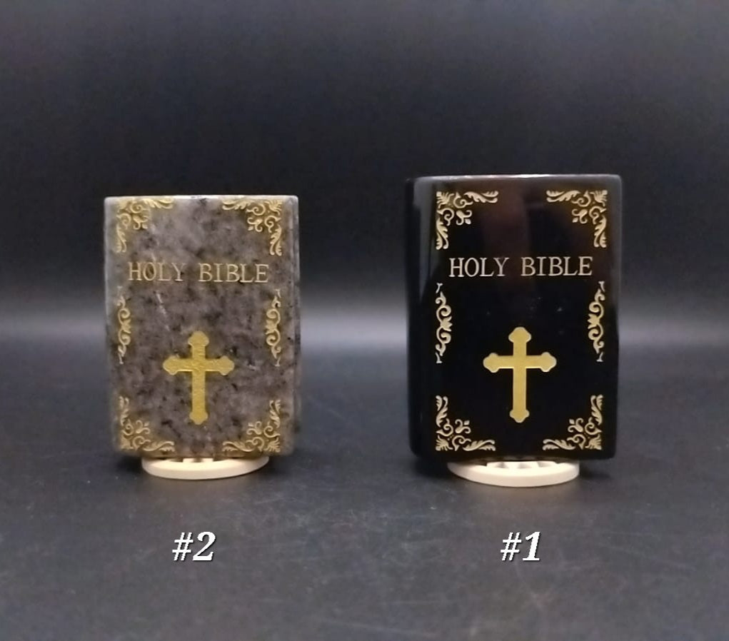 Bible in various stones.