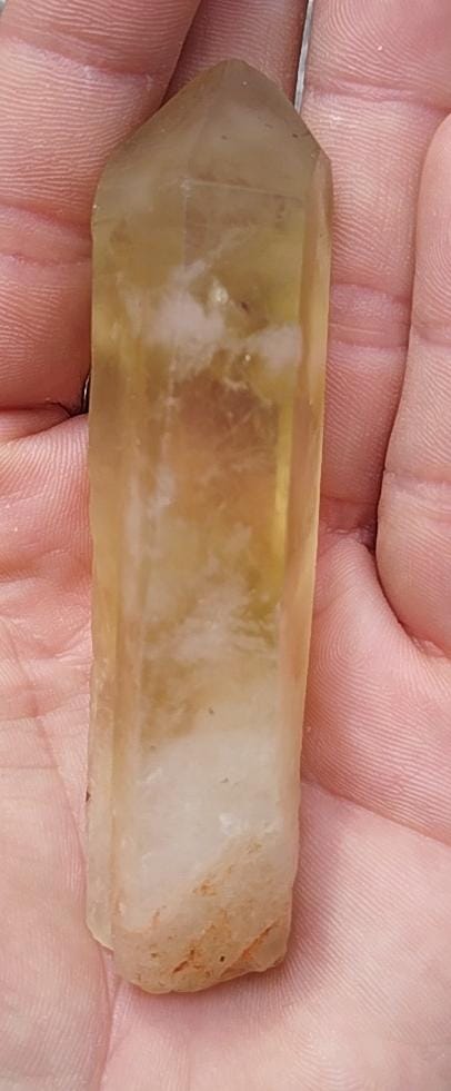 Natural citrine point