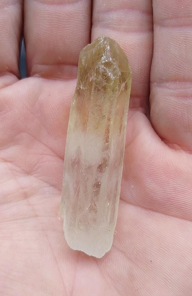Natural citrine point