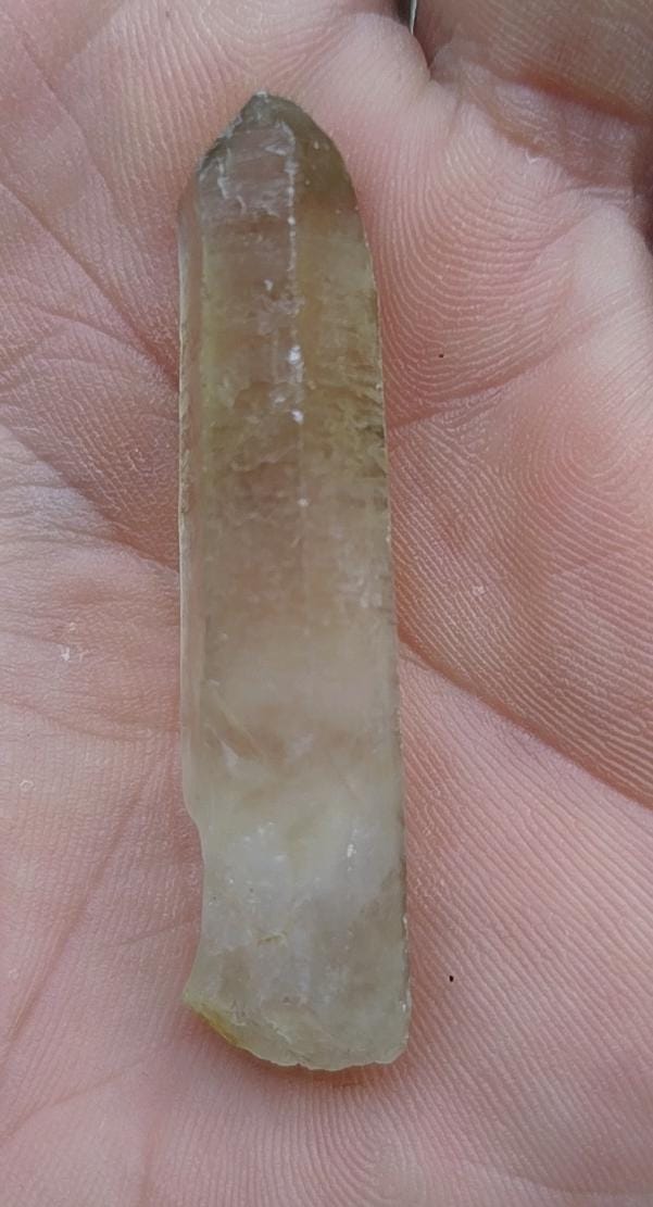 Natural citrine point