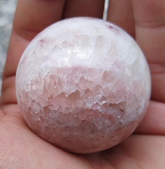 Esfera de calcita rosa