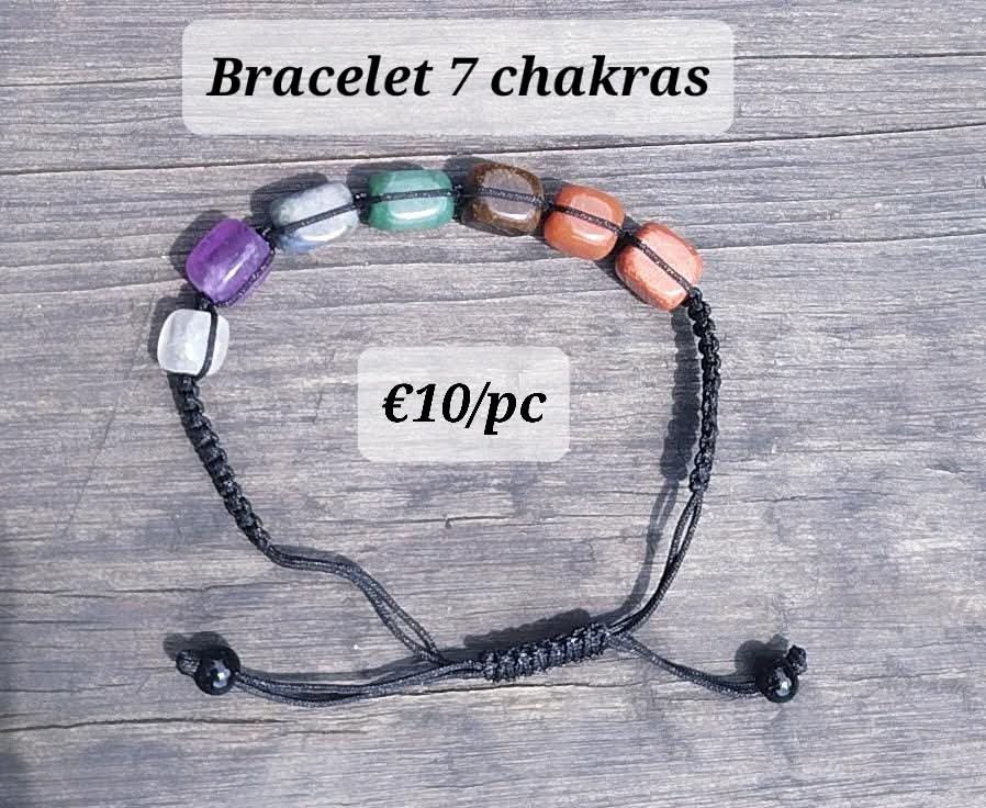 7 chakra macrame bracelet