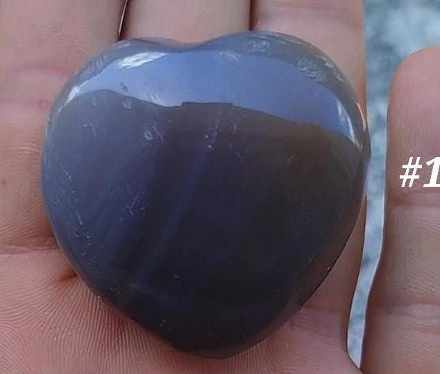 Cœur en agate orque #1