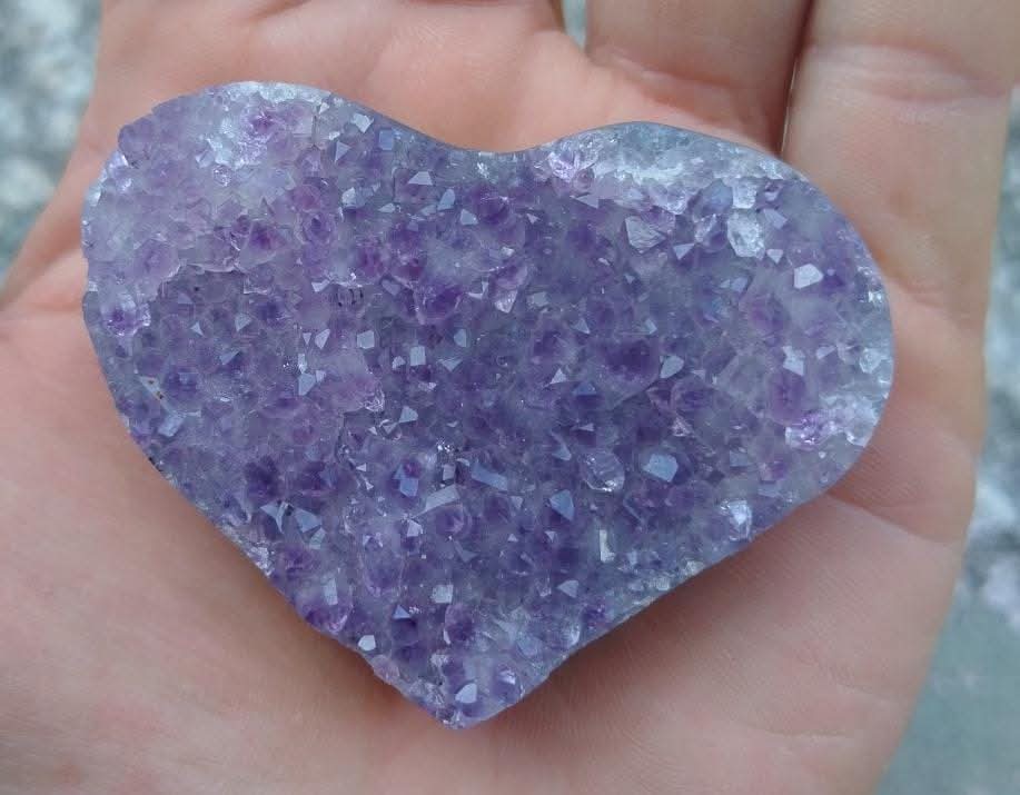 Corazón en Amatista natural.