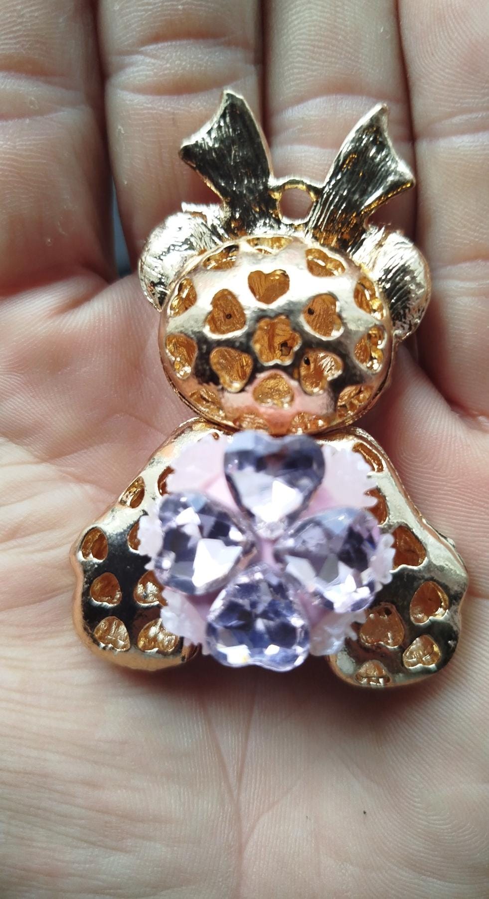 Porte-clefs: Oursons en strass
