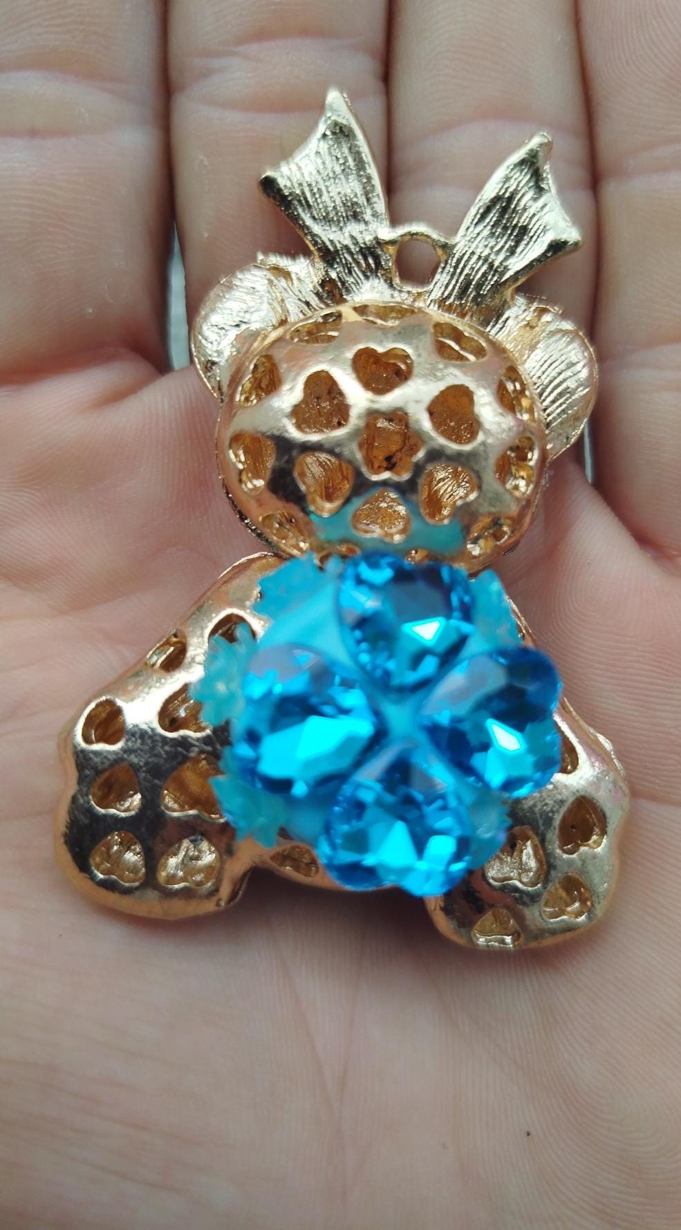 Porte-clefs: Oursons en strass