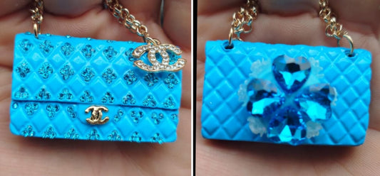 Porte-clefs: Sac à main en strass