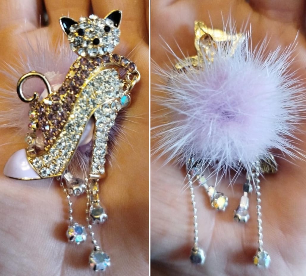 porte-clefs : Chaussure talon aiguilles en strass