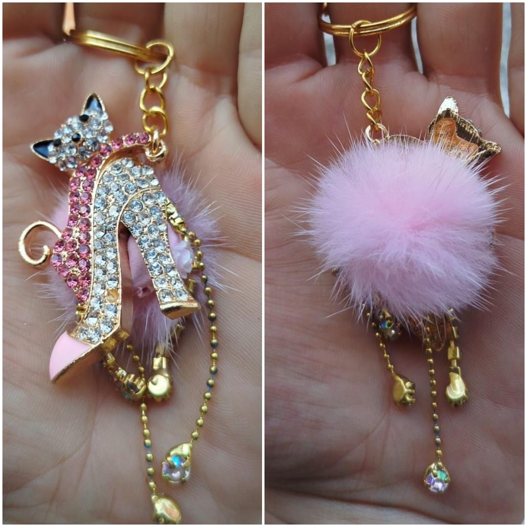 porte-clefs : Chaussure talon aiguilles en strass