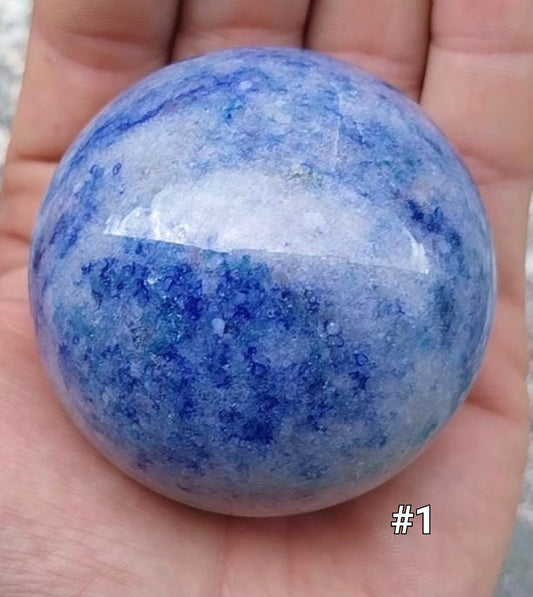 Esfera de aventurina azul