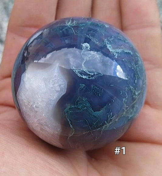 Sphère en Agate Mousse