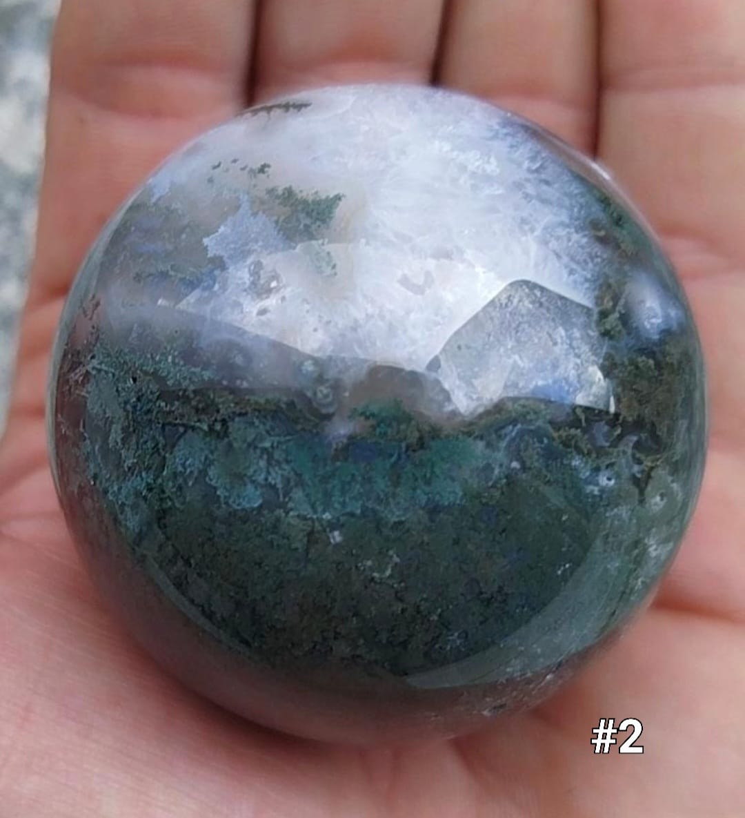 Moss Agate Sphere