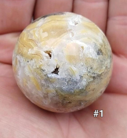 Esfera de ágata oceánica