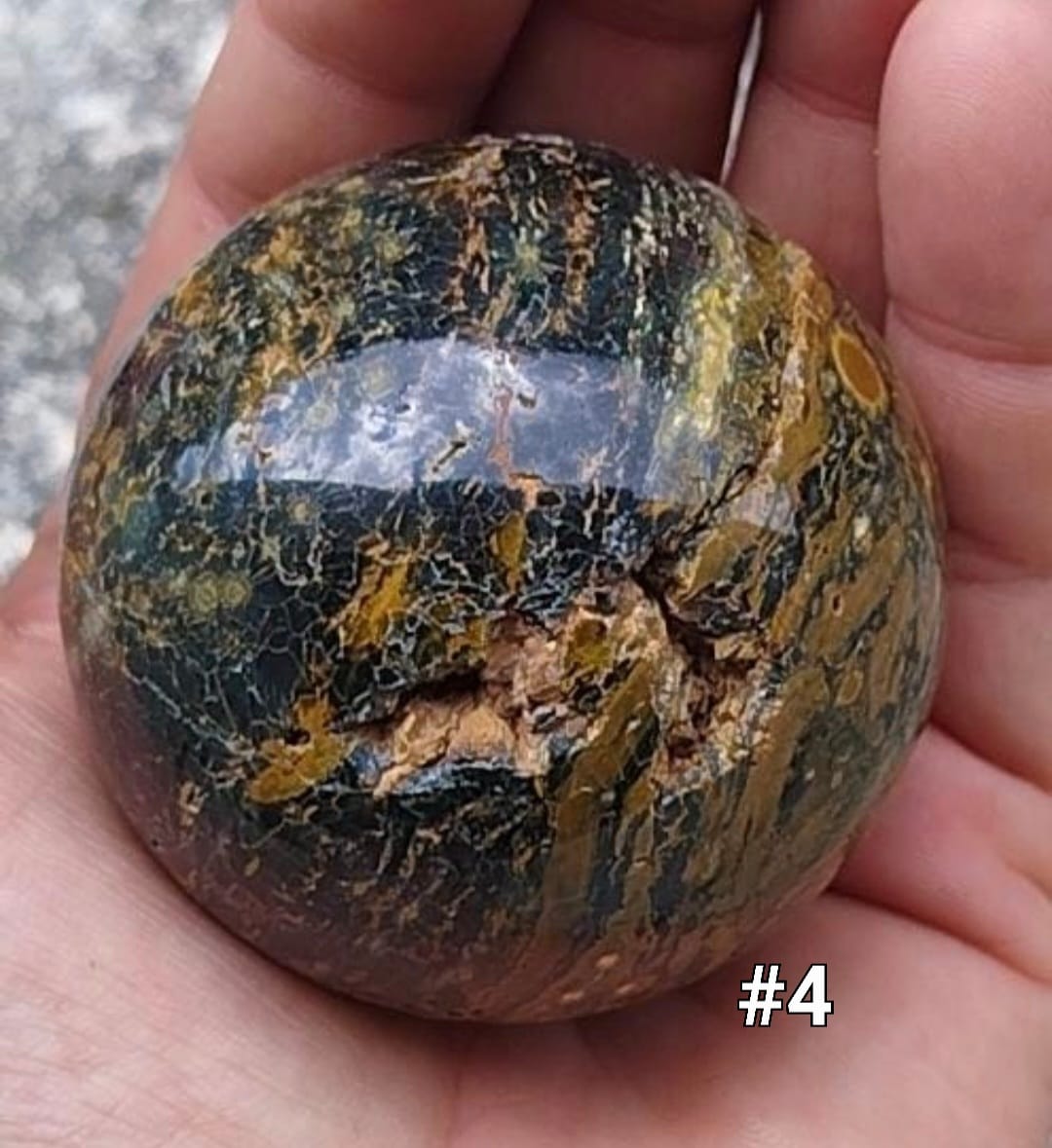 Sphère en Agate Océan