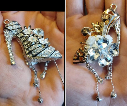 porte-clefs : Chaussure talon aiguilles en strass